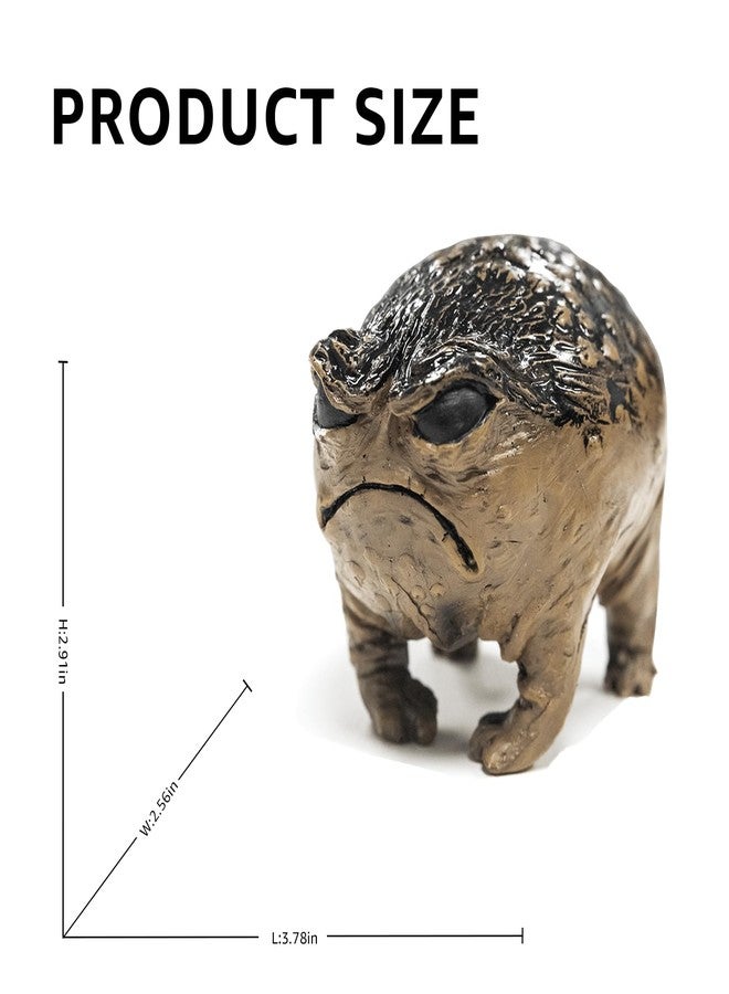 KYVANDO Weird Grumpy Angry Frog Toad Statue - Ugly Cute Resin Sculpture for Garden, Desk or Home Décor, Tiny Novelty Figurine with Gift Box, 1pcs - Image 3